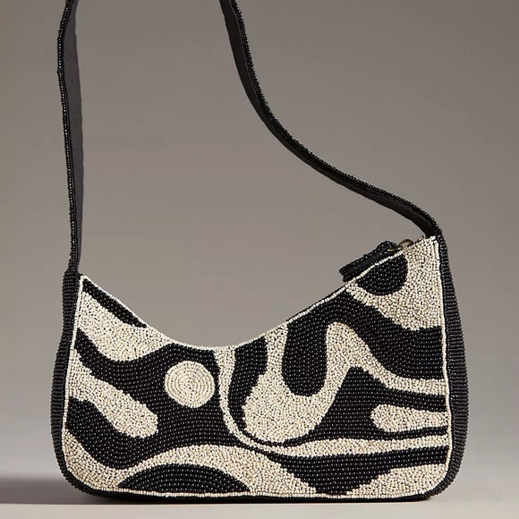 Asymmetric Beaded Shoulder Bag by Anthropologie - Picture 1 of 5